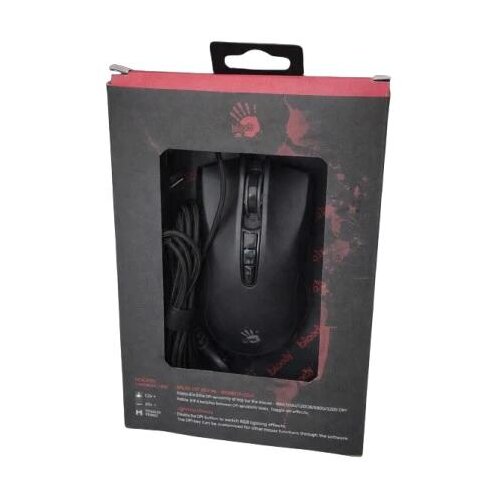 A4Tech Outlet A4-ES5 Bloody Gejmerski opt. mis 1000Hz/1000-3200Dpi Black USB 125mm Slike