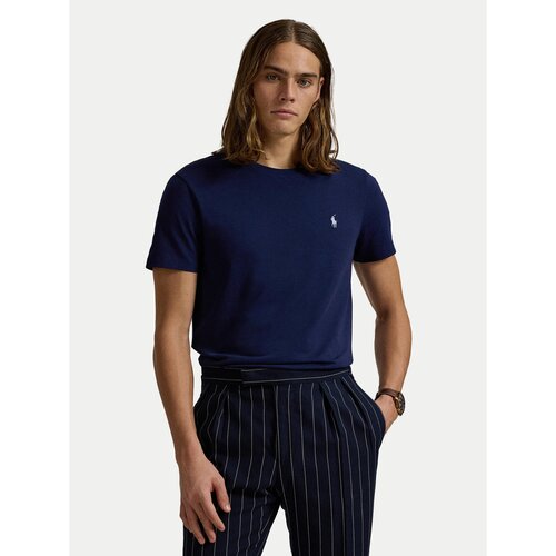 Polo Ralph Lauren Majica 710671438404 Mornarsko modra Slim Fit Slike