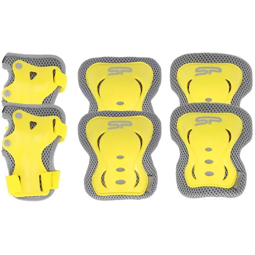 Spokey SHIELD II - 3-dielna set of children's protectors, yellow, vel. M