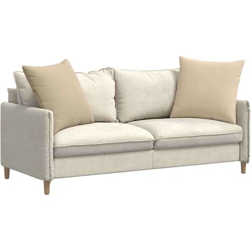 VidaXL jastučići za sofu 2 pcs krema 60 x 60 cm tkanina Slike