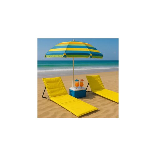  Ležaljka sklopiva za plažu 150x52cm žuta Cene