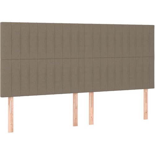  Okvir za krevet bez madraca smeđesivi 200x200 cm od tkanine Slike