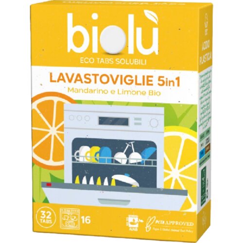 biolù 5-in-1 Eco Tabs za pomivalni stroj - 32 tab Cene