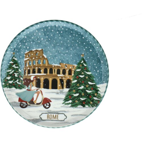 Tognana Tanjir za panetone Cinzia Xmas Postcard Roma, 29 cm, &amp;Scaron;areni Slike