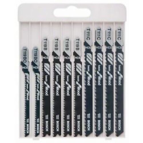 Bosch 10 delni set listov za vbodno žago Basic for Wood 2607010629 Cene