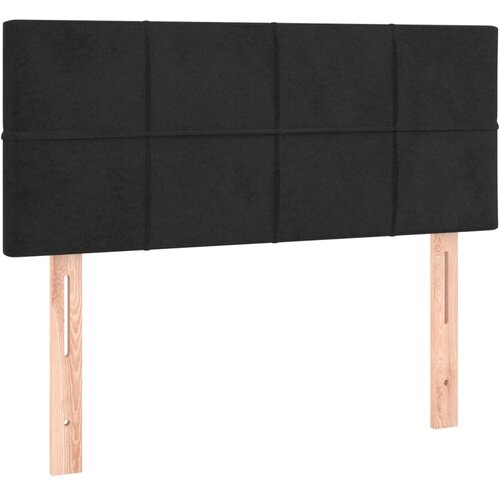 Maison Chic posteljno vzglavje - vzglavna omarica - nočna omarica črno 80x5x78/88 cm žamet, (21705587) Slike