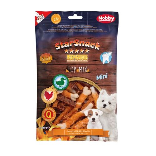 Nobby starsnack barbecue mini top mix - 180 g Cene