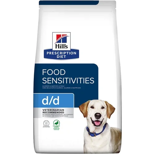Hill’s Prescription Diet d/d Food Sensitivities z raco & rižem - Varčno pakiranje: 2 x 12 kg