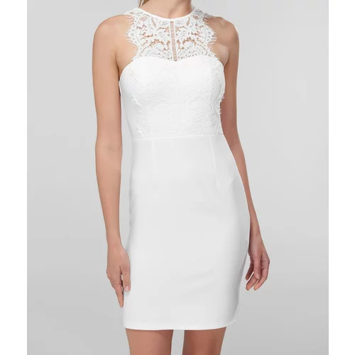 Trendyol White Top Ruched Dress