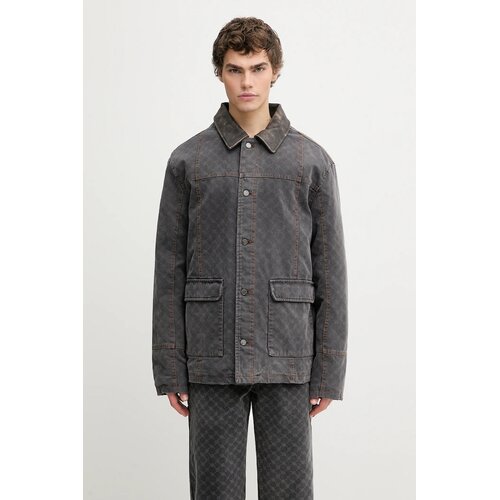 Daily Paper Pamučna jakna Monogram Workwear boja: siva, za prijelazno razdoblje, 2523035 Cijene