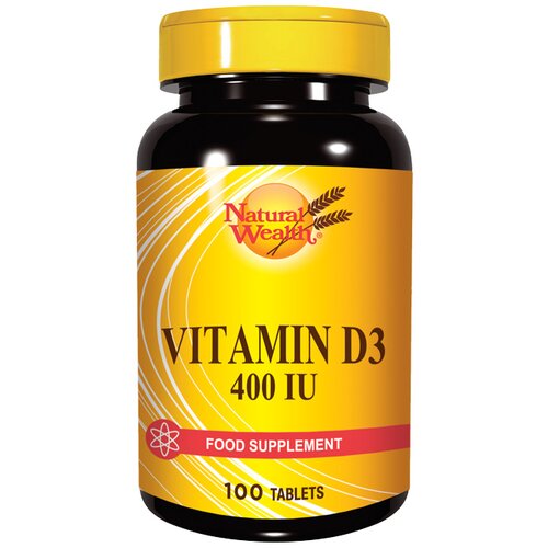 Natural Wealth vitamin D 400 IJ 100 tableta Slike