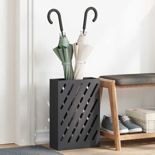  Stalak za ki&scaron;obrane Crna 28 x 12 x 41 cm Čelik Cijene