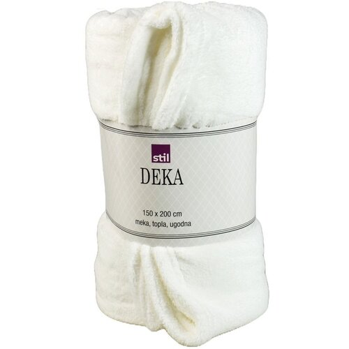 STIL deka coral flis bijela 150x200 cm Cijene