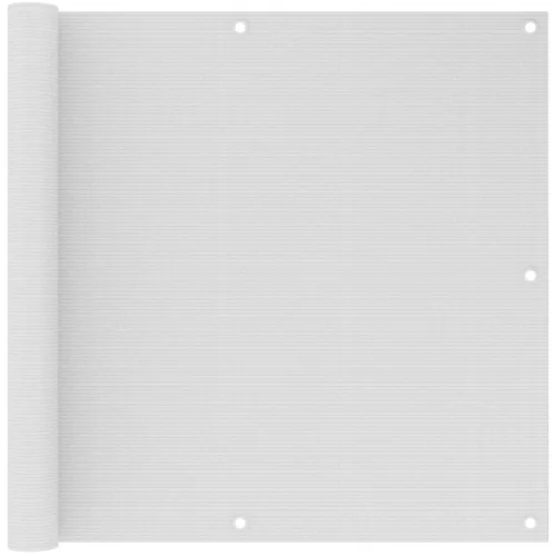 vidaXL Balkonsko platno belo 90x300 cm HDPE