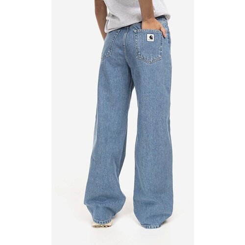 Carhartt WIP Jane Kavbojke heavy stone wash blue Slike