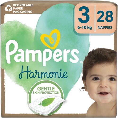 Pampers Harmonie Size 3 plenice za enkratno uporabo 6-10 kg 28 kos Cene