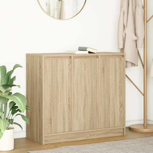 vidaXL Komoda sonoma hrast 85x34x76 cm inženirski les Cene