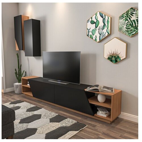 Hanah home TV komoda zebra crna Cene