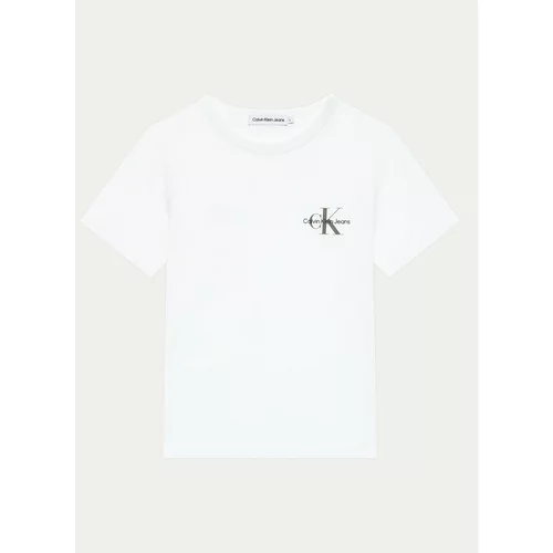 Calvin Klein Jeans Majica Monogram IU0IU00624 M Bela Regular Fit