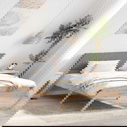 vidaXL Kovinska posteljna konstrukcija Rjava in taupe 100 x 200 cm, (5000084069) Cene