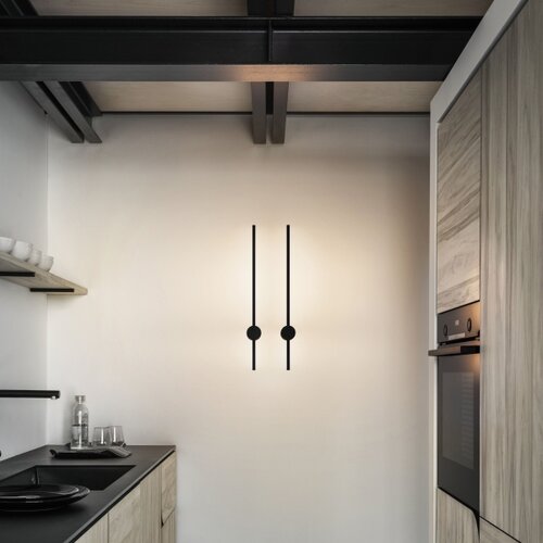 Ideal Lux led zidno svetlo essence LED/12W/230V 3000K 70 cm cri 90 crna Slike