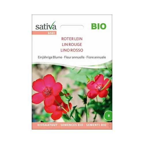 Sativa Bio enoletna roža "Rdeči lan"