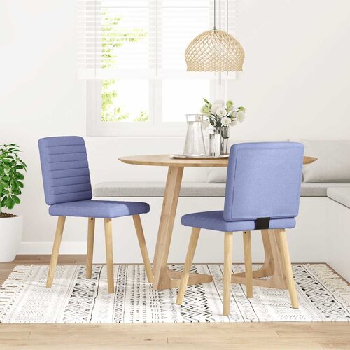 vidaXL Jedilni stoli 2 kosi jeans modra blago Cene