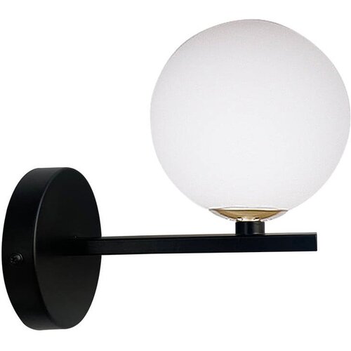 Candellux Lighting kama zidna lampa crna+zlatna 1X28 G9 bela abažur Cene