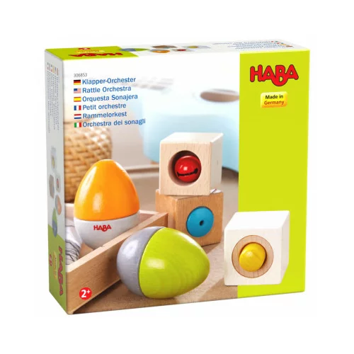 Haba Set glasbil – akustične kocke in ropotajoča jajčka