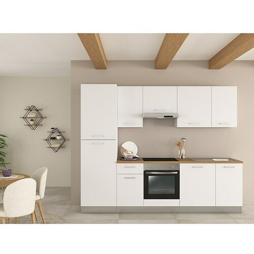 Marinelli Cucine Montažna kuhinja Clara 270 cm (Širina: 270 cm, Bijela, S električnim uređajima, Mat) Cijene