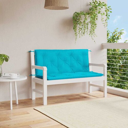  Jastuci za vrtnu klupu 2 kom tirkizni 120x50x7 cm od tkanine Cene