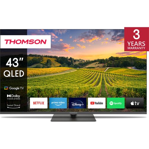 Thomson 43QG5C14 TV 109.2 cm (43) 4K Ultra HD Smart TV Wi-Fi Black Cene