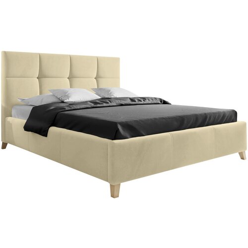 CARRYHOME oblazinjena postelja 140 cm x 200 cm , tekstil bež Cene