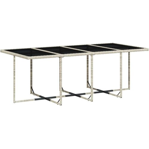 VidaXL 9-dijelni vrtni blagovaonski set od poliratana s jastucima sivi Slike
