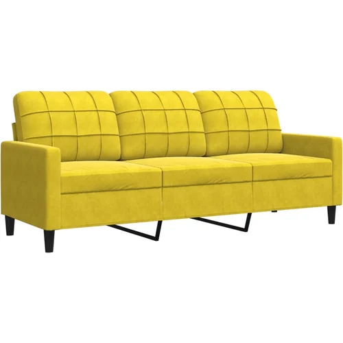 Maison Chic kavč - Sofa - Kanape rumen 180 cm žamet, (21726642)