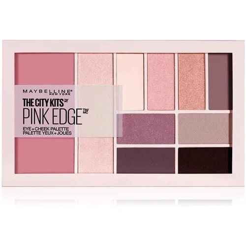 Maybelline The City Kits™ Pink Edge večnamenska paleta za obraz in oči 16 g