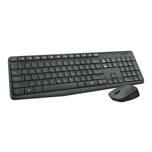 Logitech MK235 wireless desktop USB gray US tastatura Cene