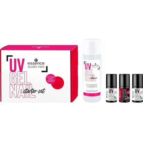Essence studio nails UV GEL NAIL set lakov za nohte ob uporabi UV-/LED-lučke 4 kos Cene
