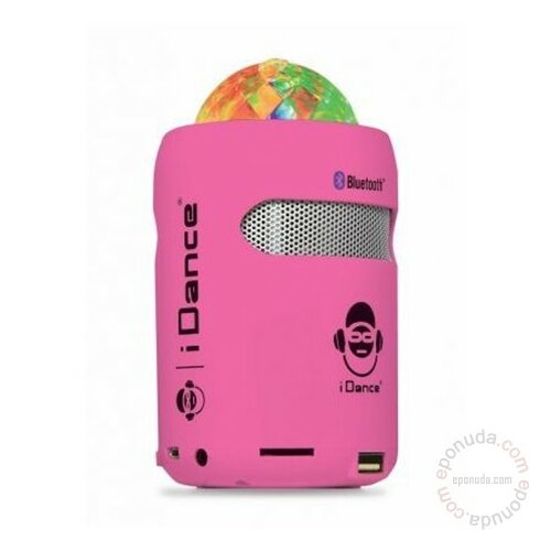Idance SB1 Pink, Bluetooth konekcija, 5W, USB MP3 port zvučnik Slike