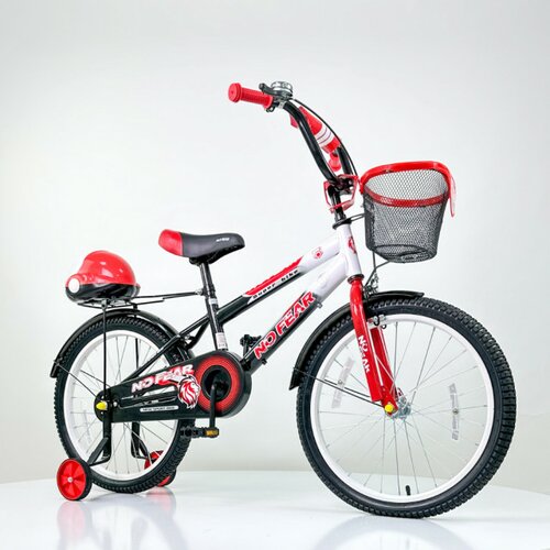  no fear bicikl 20" za decu model 721-20 sa pomoćnim točkovima - crveni Cene