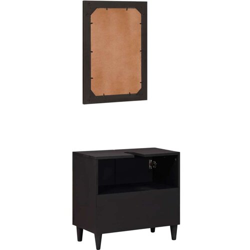  Set ormarića za kupaonicu Zidne 2 pcs Čvrsto drvo manga Slike