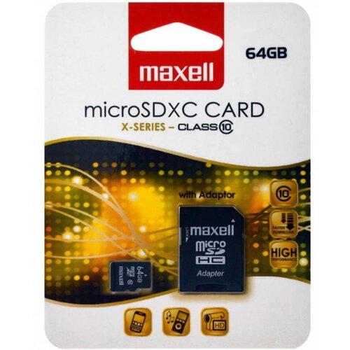 Maxell Micro SD kartica XC 64GB CLASS 10 i adapter Cene