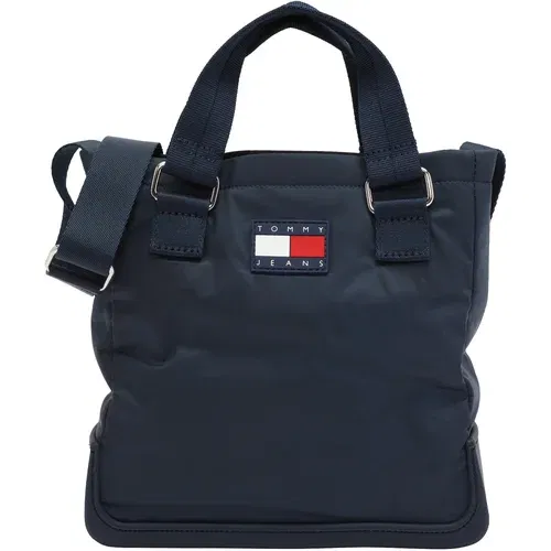 Tommy Jeans Shopper torba morsko plava / mornarsko plava / crvena / bijela