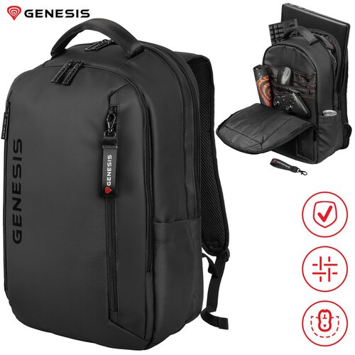 Genesis Nahrbtnik PALLAD 510 univerzalni 2v1, za prenosnike do 43,9 cm (17,3"), 23 l, potovalni/gaming, (5000311354) Cene