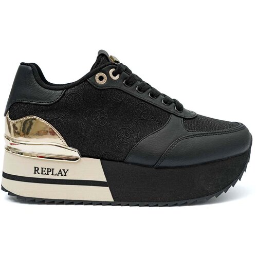 Replay ženske patike penny high, crne Slike
