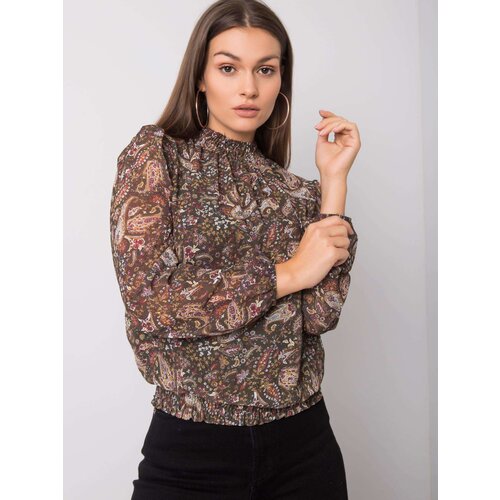 Sublevel Blouse-D50039F11031A-dark green Cene