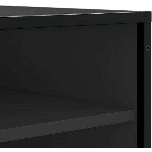  Klupa za cipele crna 84x40x53,5 cm Konstruirano drvo i metal Slike