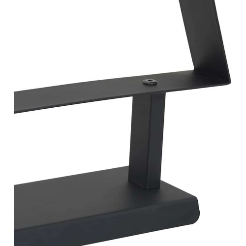 VidaXL Metalna božićna jelka s stalakom Crna 125 cm Čelik Slike