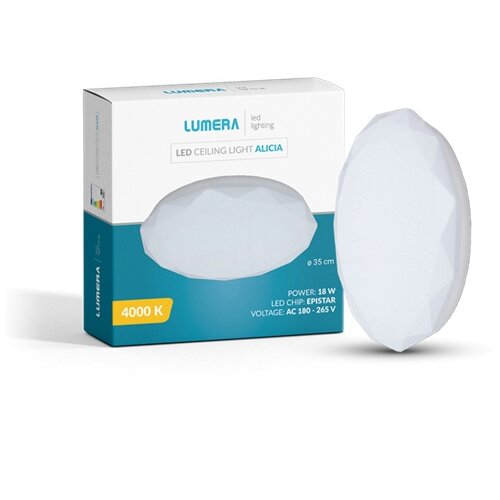  LED PLAFONJERA LUMERA LIGHTING 18W 4000K PRECNIK 35cm ZVEZDANO NEBO ALICIA Cene