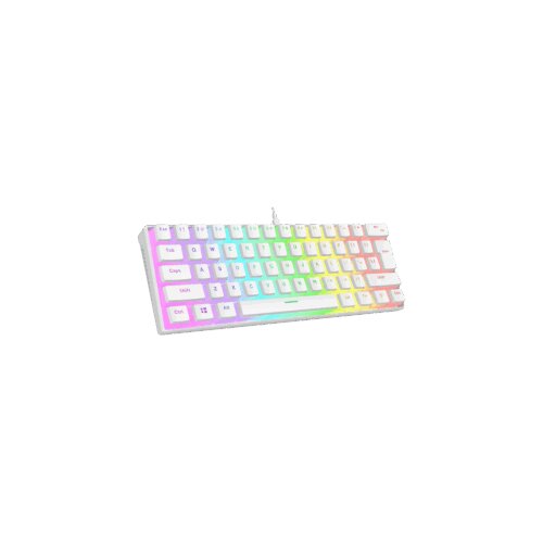  Tastatura gaming RAMPAGE RADIANT K11 white, red switch, Type-C, RGB, US Layout, pudding keycaps, 38969 Cijene